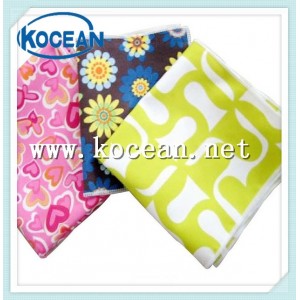 Microfiber suede  fleece cleaning cloth