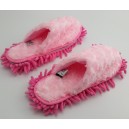 Pink Rose Close Toed Lady Mop Slippers