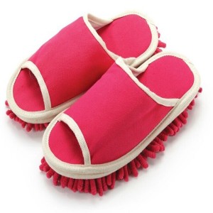 All Purpose Microfiber Cleaning Shoe Mop Detachable Slipper For Clean Floor Free Size