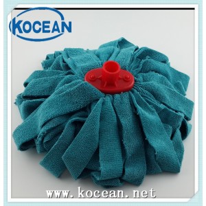 Microfiber Cloth Mop That Features Absorbent Strands For Attracting Dirt, Dust, Hair And Moisture