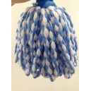 Microfiber Two Colors Yarn Weave Cleaning Wet Mop Head