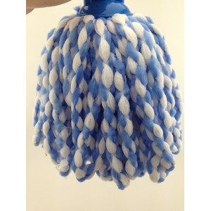 Microfiber Two Colors Yarn Weave Cleaning Wet Mop Head