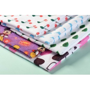 Microfiber printed terry cleaning cloth,kitchen cleaning cloth,super absorbent microfiber fabric cltoh