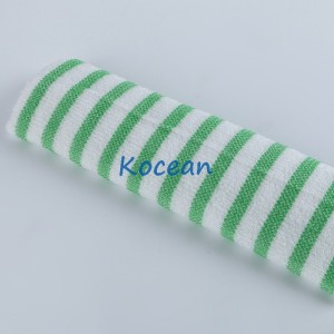  One-time Stripe Microfiber Cleaning Cloth For Hospital Cleaning 